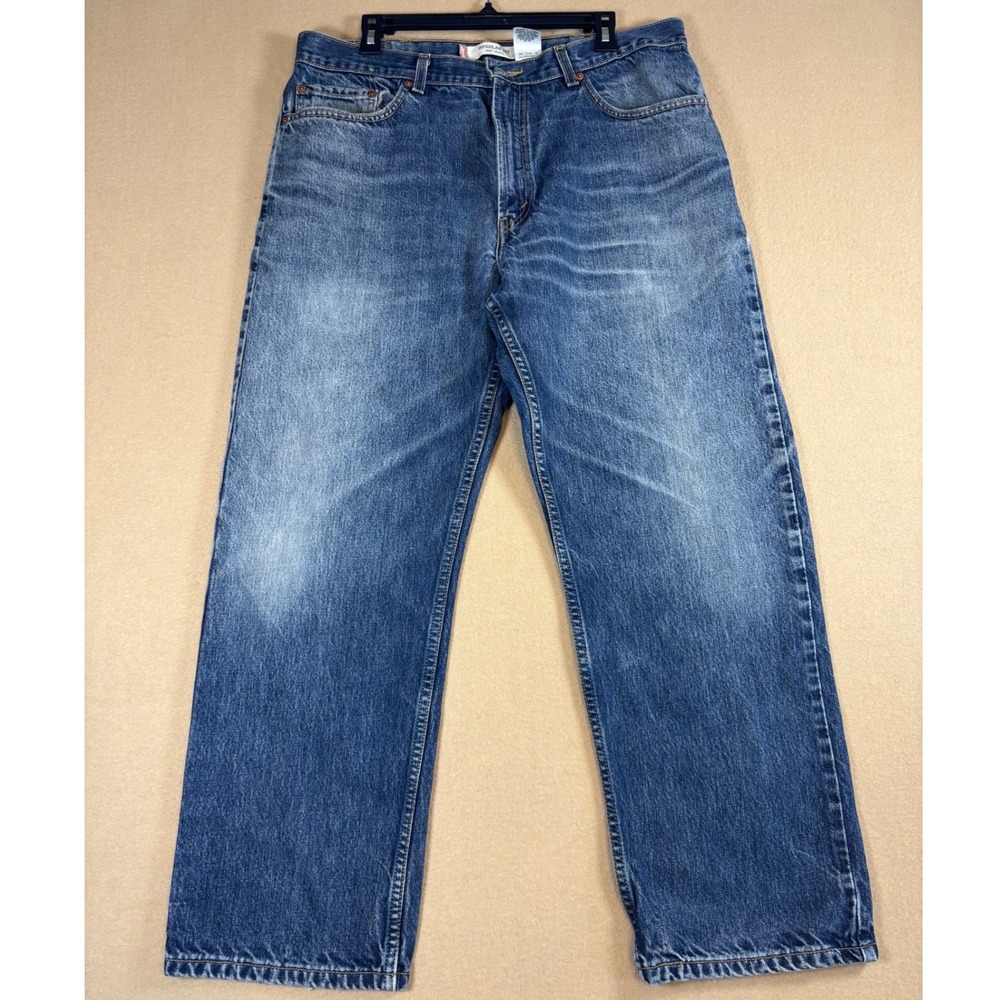 Levis Y2K 505 Regular Fit Jeans Mens 38x30 Blue Denim Straight Leg Medium Wash